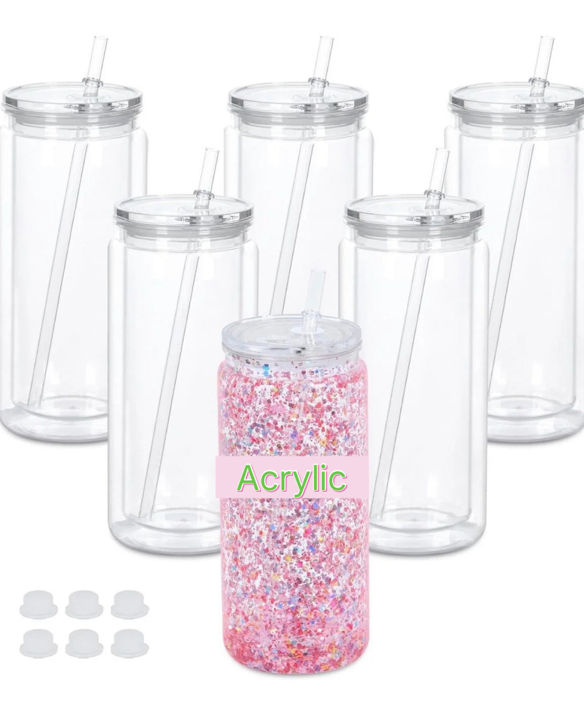 20oz Acrylic Snowglobe Cup